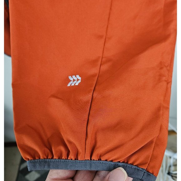 All In Motion Men Jacket Size XXL Lightweight Water Repellent Rust/Orange Zip - Picture 5 of 11